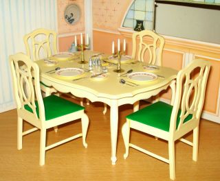 Vintage Pedigree Sindy Dining Table And Chairs 2