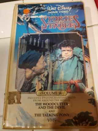 Disney Stories And Fables Volume 14 The Woodcutter And The Devil Rare Vhs Tape