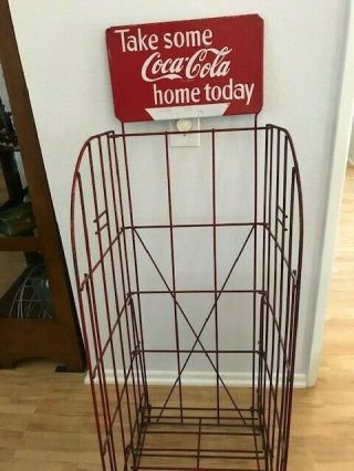Vintage Rare Coca Cola Wire/metal Display Rack -