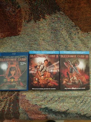 Sleepaway Camp Trilogy Scream Factory I,  Ii,  And Iii.  Rare Oop Bluray/dvd
