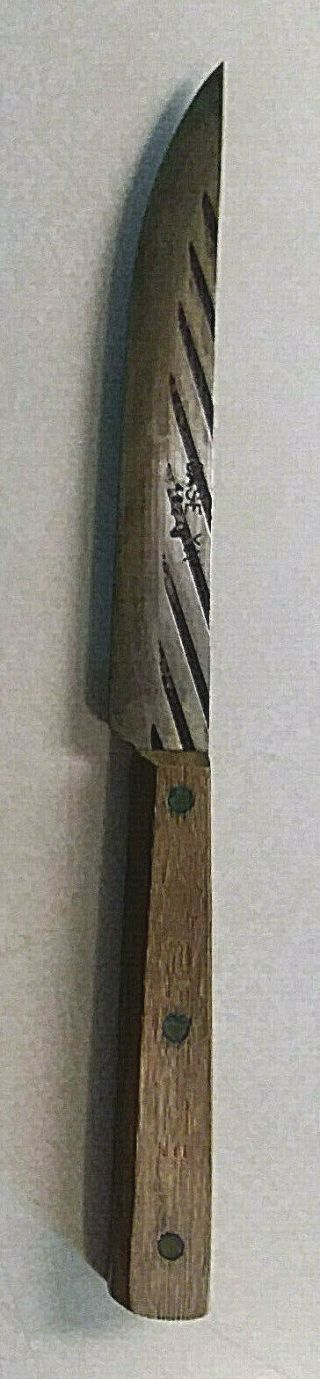Vintage Case Xx 482 - 5 Carbon Steel Wood Grip Steak Knife 1940 - 1964 - Very Rare
