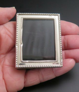 Vintage Miniature Sterling Silver Photo Picture Frame