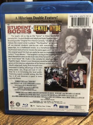 Student Bodies & Jekyll & Hyde (Blu - ray,  2011,  from 1981 - 82) In WS,  Rare OOP 2