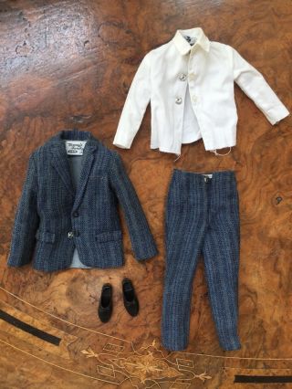 Vintage Tammy Dad Ted Doll 1960s Ideal Toy Corp Ken Littlechap Clothes Suit