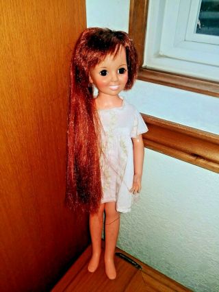 Vintage 1969 Ideal Toys 18 " Crissy Chrissy Doll W/ Growing Hair