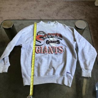 Mlb San Francisco Giants Rare Vintage 1992 Crew - Neck Sweater Made In Usa Size Xl