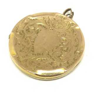 Antique Victorian 9ct Gold Back And Front Locket 227