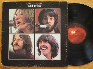 Rare Vintage Vinyl - The Beatles - Let It Be - Apple Records Phil Spector - Ar 34001 - Ex