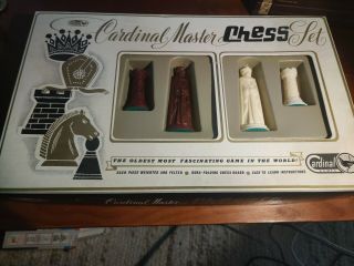 Rare Vintage Cardinal Renaissance Style Chess Master Set