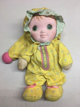 Vintage Playskool Jammie Pies 1986 Ditty Yellow Plush Doll Very Rare