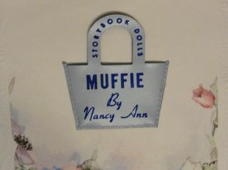 Vintage Storybook Muffie Doll Purse Blue Monogram