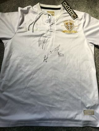 Rare Phillips,  Multi Hand Signed Leeds United Centenary Shirt Utd Autograph