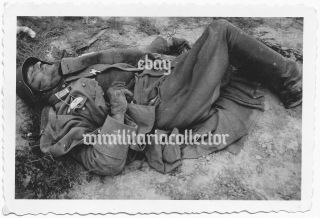 Rare Wwii German Photo Of Dead German Officer - Wwi Veteran With Spange