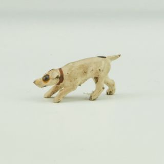 Antique Cold Painted Vienna Bronze - Miniature Fox Terrier Dog Figure - Unusual