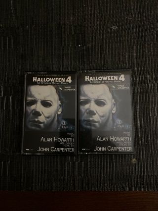 Rare Halloween 4 Cassette Tape Michael Myers,  John Carpenter,  Soundtrack 1988
