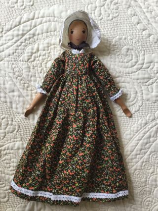 1950’s Rare Wooden Polly Shorrock Doll Marblehead Mass 12 " Alice Wainwright