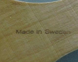 Vintage Wood Bread Board w/ Carved Design & Saying.  Made in Sweden. 3