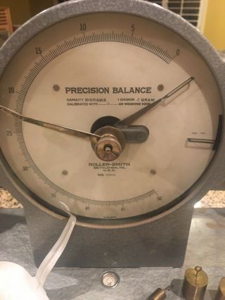 Antique Roller - Smith 500 MG Precision Balance Scale Aloe Scientific Division 3