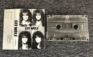 Cry Wolf 1987 Demo Cassette Tape California Hair Metal Hard Rock Rare