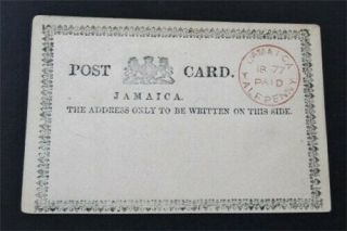 Nystamps British Jamaica Stamp Rare Early Postal Card Paid: $100