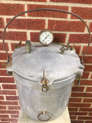 Antique Circa 1922 Wagner Ware Pressure Steamer Canner Cooker Rare Find
