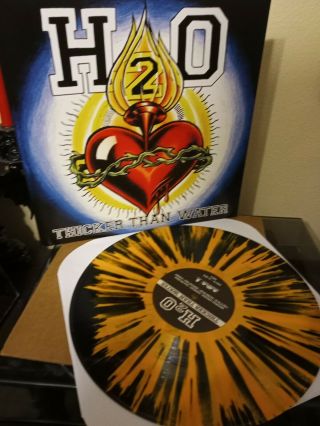 H2o Thicker Than Water 25th Anniversary Splatter Vinyl Lp Record Punk Rare
