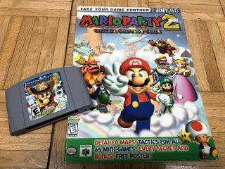 Mario Party 2 Nintendo 64 With Strategy Guide N64 Rare
