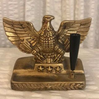 Rare Vintage Rossini Japan Gold Eagle Pen Holder
