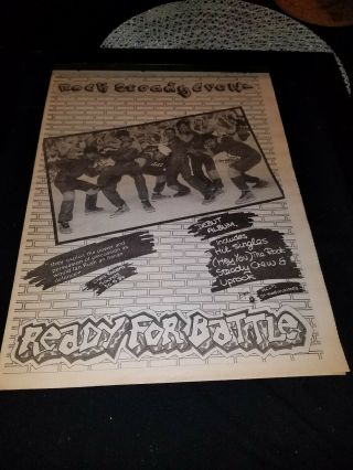 Rock Steady Crew Rare Uk Promo Poster Ad Framed
