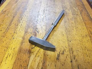 Antique Blacksmith Tools • Rare Double Bevel Straight Peen Anvil Hammer Tool☆usa