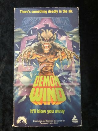 Demon Wind - (vhs,  1990) Rare Horror Oop Htf Vintage Cult Slasher Cheapest
