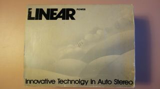 Linear Power Model 90 Rare Old School Amplifier.  Only