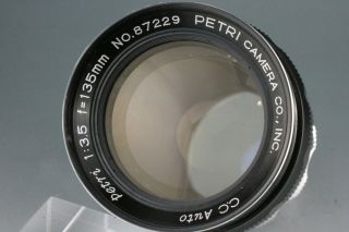 Rare Petri Cc Auto 135mm F/3.  5 Petri Camera Mount 135