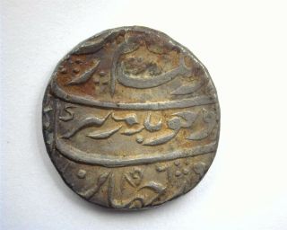 Aurangzeb Alamgir Ah1096/37 Silver Rupee - Mughal Empire - Nearly Unc Rare