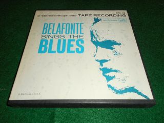 Rare: Rca Cps 118 1958 7.  5 Ips Stereo Reel Harry Belafonte Sings The Blues