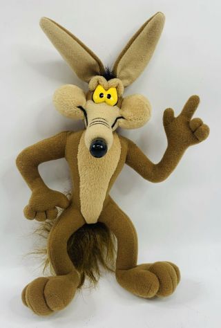 Vintage 1994 Wile E.  Coyote 12 " Tyco Plush Toy Stuffed Doll Looney Tunes Rare