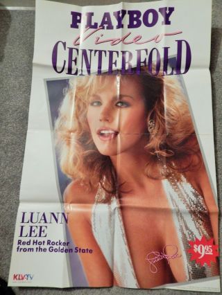 Playboy Video Centerfold: Luann Lee (video Dealer 36 X 24 Poster,  1986) Rare