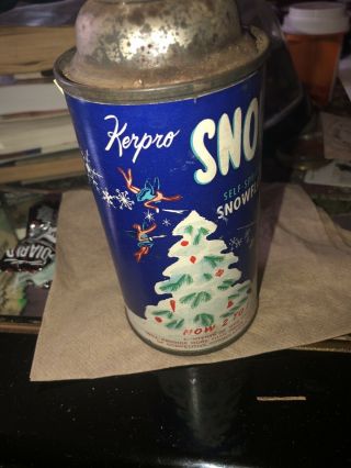 Rare Kerpro Snow Self Spraying Snowflakes Can Good Grapgics