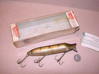 Vintage Heddon Vamp Spook Fishing Lure - 9750 M - W Box -