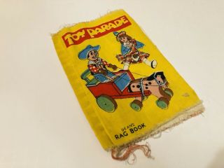 Rare Vintage Toy Parade Deans Rag Book Childrens Cloth Baby Nursery