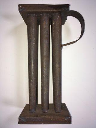 Antique Tin Candle 6 Molds