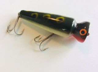 Rare Vintage Wood Bomber Knothead Lure,  1311 - Frog,