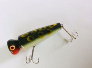 Rare Vintage Wood Bomber Knothead Lure,  1311 - Frog, 2