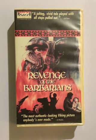 Revenge Of The Barbarians (vhs) Vista Home Video Clamshell Rare Htf Oop
