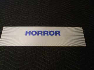 Blockbuster Video Horror Vhs Dvd Retail Store Sign Rare