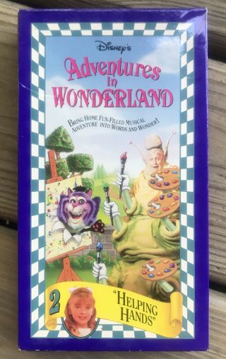 Disney’s Adventures In Wonderland Vhs Volume 2 Helping Hands Rare 90’s Tape