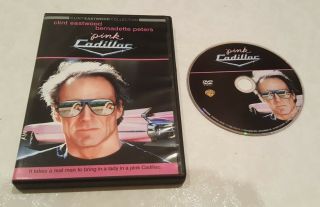 Pink Cadillac (dvd,  2010) Rare Oop Clint Eastwood Bernadette Peters Region 1 Usa