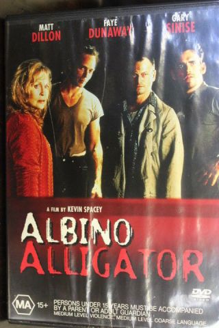 Albino Alligator Deleted Rare Oop Pal Dvd Matt Dillon Kevin Spacey Faye Dunaway
