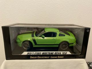 “rare” Shelby Collectibles 1:18 2013 Ford Mustang Boss 302 Gotta Have It Green