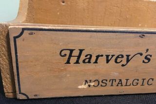 Store Display Harvey’s Wallhangers Vintage Rare Box Shelf Advertising Sign Wood 2